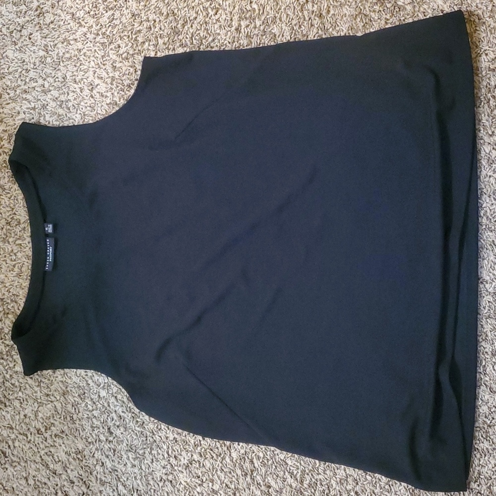 Susan Graver Passport XL Black sleeveless top